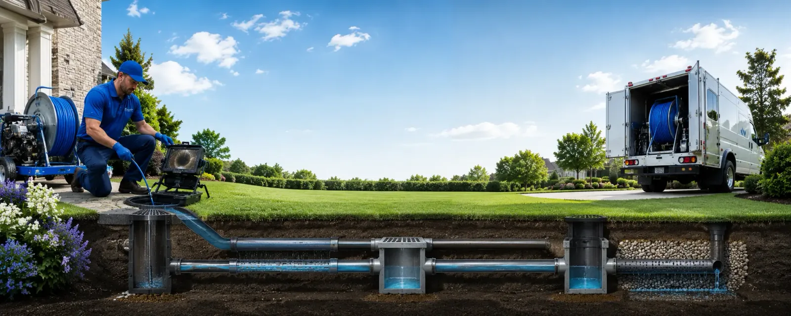 Outdoor drain cleaning information for Crenshaw, MS